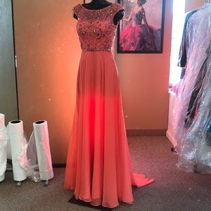 Sherri Hill coral size 4 dress
